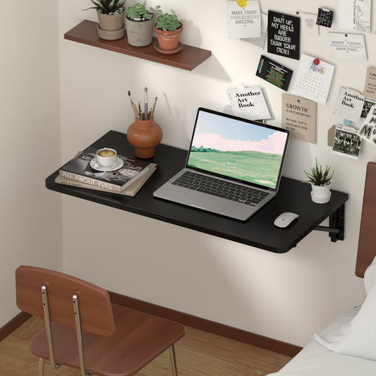 29.9 x 15.7inch, Wall Mounted Folding Desk for Small Spaces
