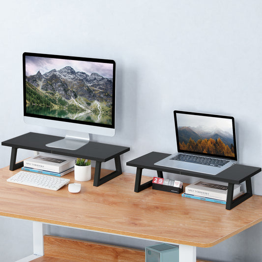 Teamix Monitor Riser Stand 24" with Keyboard Storage