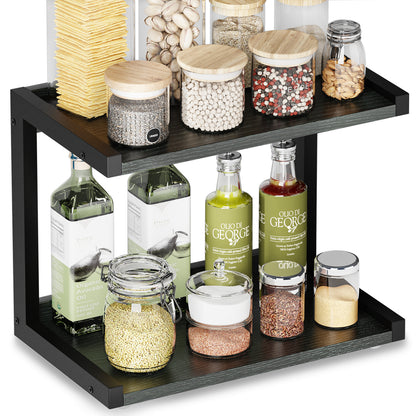 Teamix Spice Rack Kitchen Counter Shelf Organizer, 12.6 × 7.7 × 10.6 in Coffee Station
