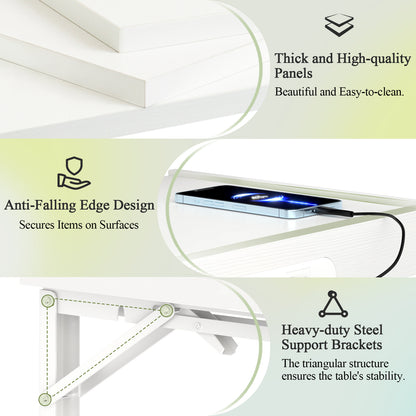 Teamix Wall Mounted Nightstand with USB-C & LED Light