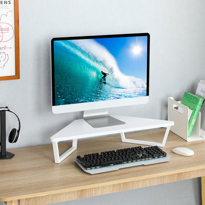 Teamix 26" Corner Monitor Stand Riser for L-Shaped Desks
