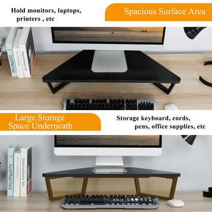 26" Corner Monitor Stand Riser for L-Shaped Desks