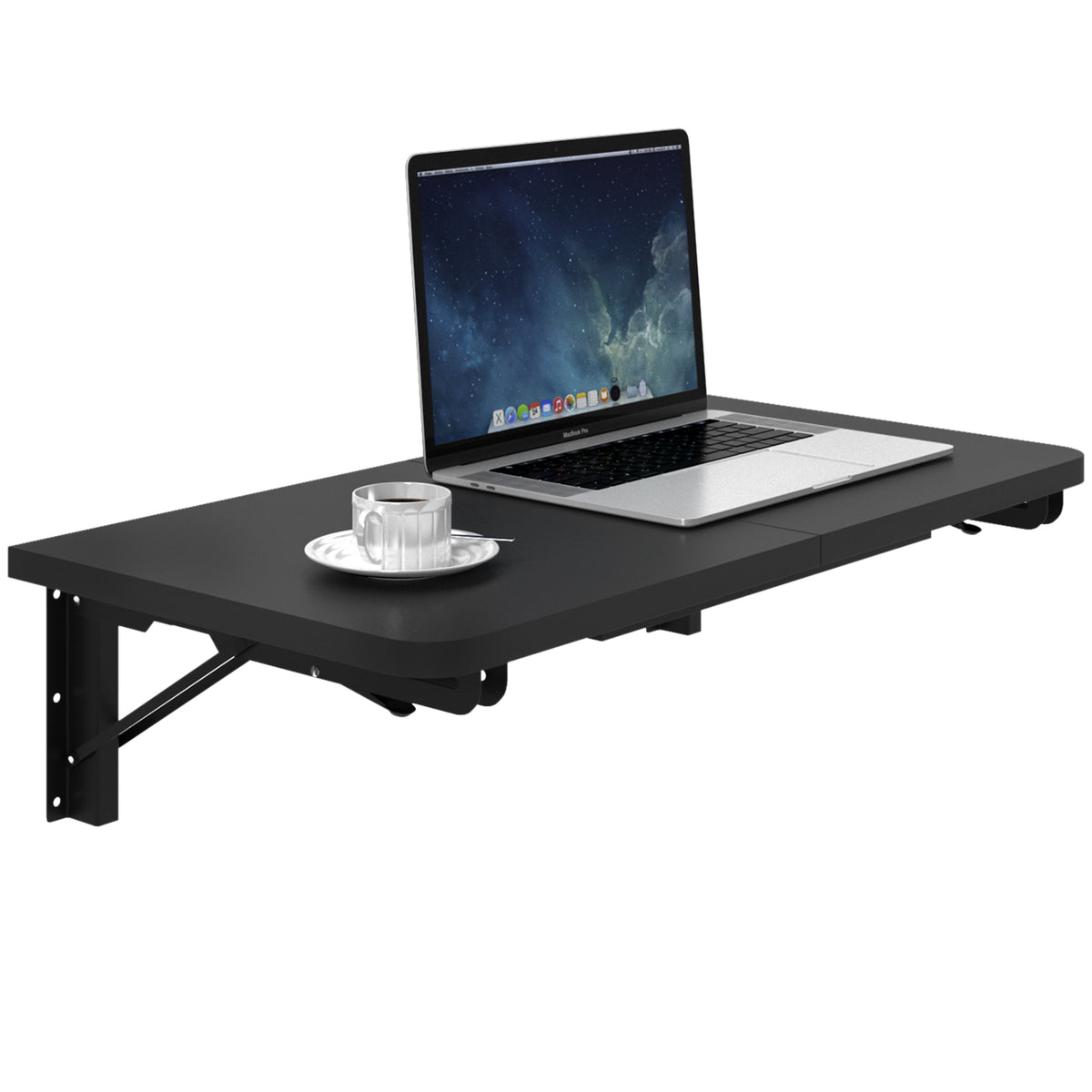 Wall Mounted Folding Table, Floating Desk for Small Spaces