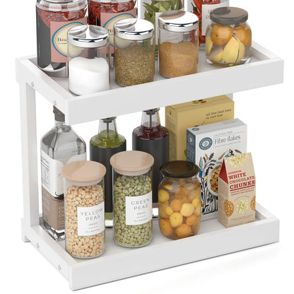 Teamix Counter Shelf Organizer, 15.75 × 8.8 × 14.4 in Spice Rack & Coffee Station Shelf