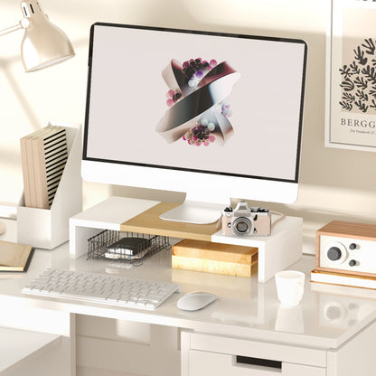 Teamix Monitor Stand Riser 20 Inch with Storage for Desk