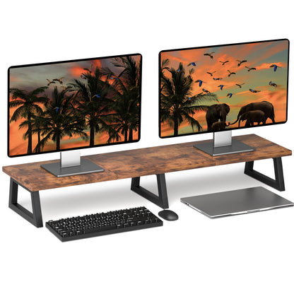 42" Large Dual Monitor Stand Riser for Two Screens