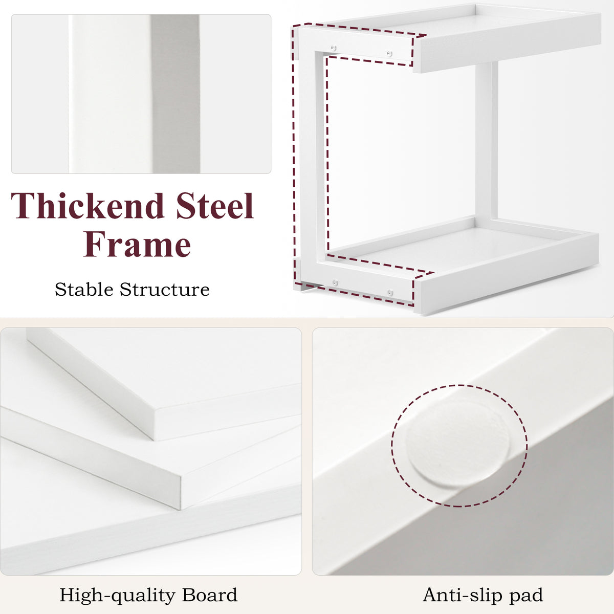 Teamix Counter Shelf Organizer, 15.75 × 8.8 × 14.4 in Spice Rack & Coffee Station Shelf