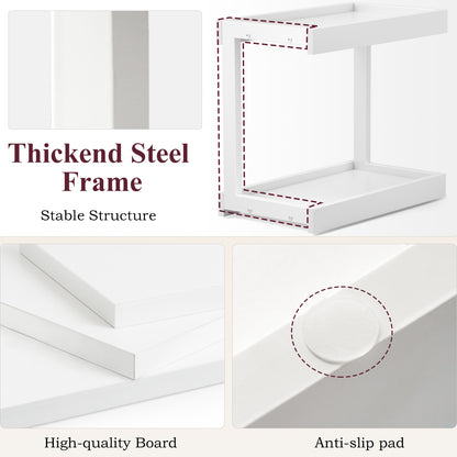 Teamix Counter Shelf Organizer, 15.75 × 8.8 × 14.4 in Spice Rack & Coffee Station Shelf