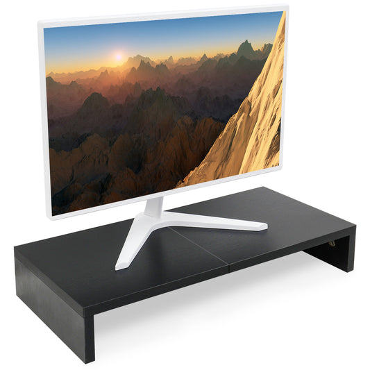 20 Inch Monitor Stand Riser for Desk, Wood Computer Stand