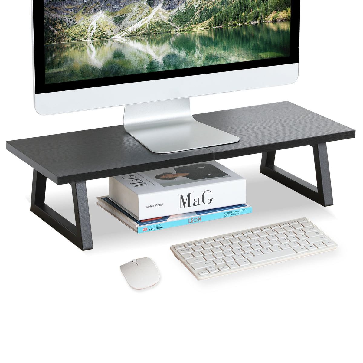 Teamix Monitor Riser Stand  24" with Keyboard Storage