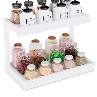 Teamix Counter Shelf Organizer, 15.75 × 8.86 × 10.8 in Spice Rack & Coffee Station Shelf