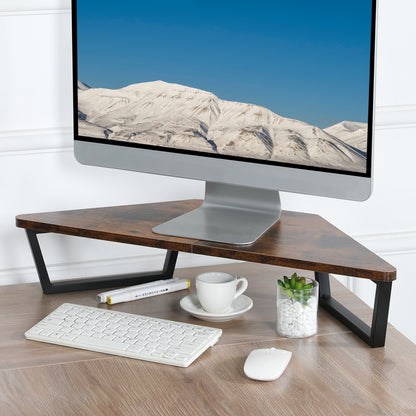 Teamix 26" Corner Monitor Stand Riser for L-Shaped Desks