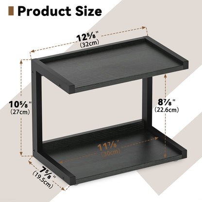 Teamix Spice Rack Kitchen Counter Shelf Organizer, 12.6 × 7.7 × 10.6 in Coffee Station
