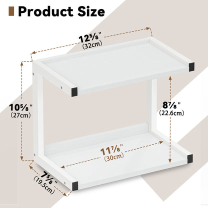 Teamix Spice Rack Kitchen Counter Shelf Organizer, 12.6 × 7.7 × 10.6 in Coffee Station