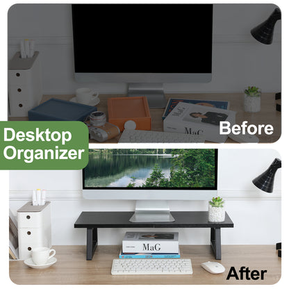Teamix Monitor Riser Stand  24" with Keyboard Storage