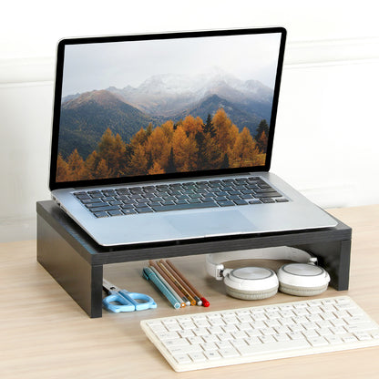 2-Pack 14.2 inch Wood Monitor Stand Riser for Desk