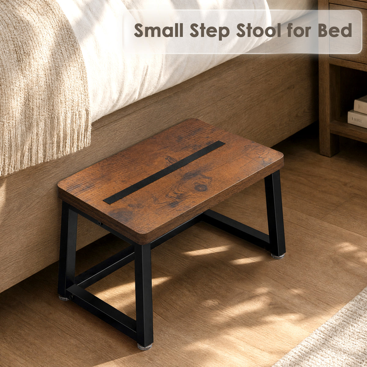 Teamix bedside step stool for high beds and everyday access