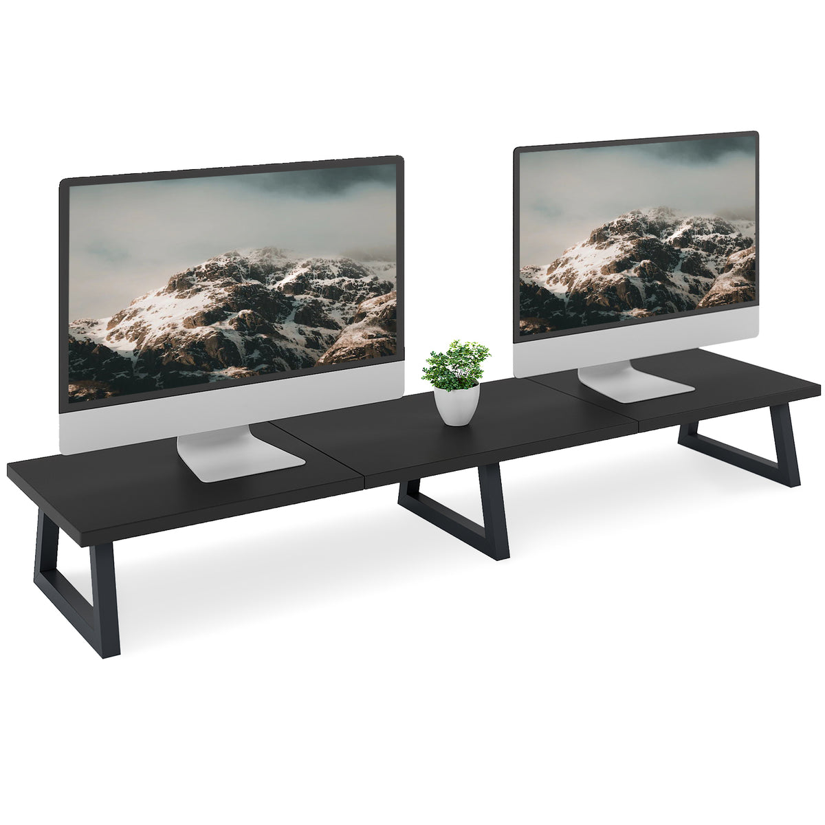42" Large Dual Monitor Stand Riser for Two Screens