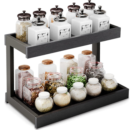 Teamix Counter Shelf Organizer, 15.75 × 8.86 × 10.8 in Spice Rack & Coffee Station Shelf