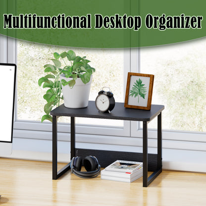 Teamix 2-Tier Printer Stand for Desk with Storage Shelf, 100 lb Capacity