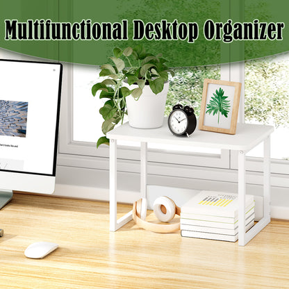 Teamix 2-Tier Printer Stand for Desk with Storage Shelf, 100 lb Capacity