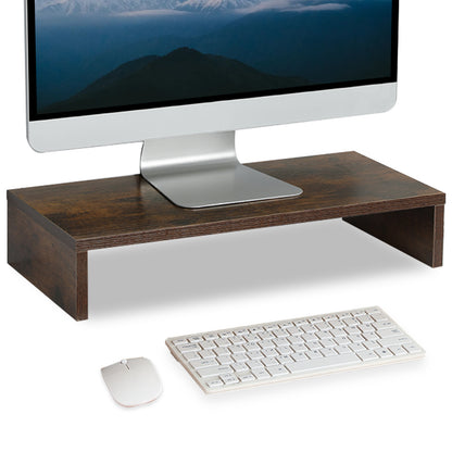 20 Inch Monitor Stand Riser for Desk, Wood Computer Stand