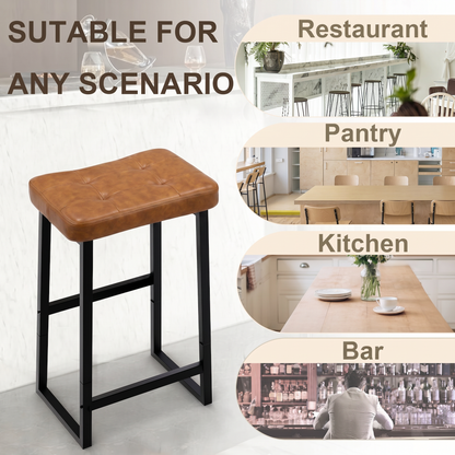 Teamix 26" Counter Height Bar Stool with Footrest